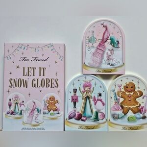NWT Too Faced Let It Snow Globes Makeup Collection